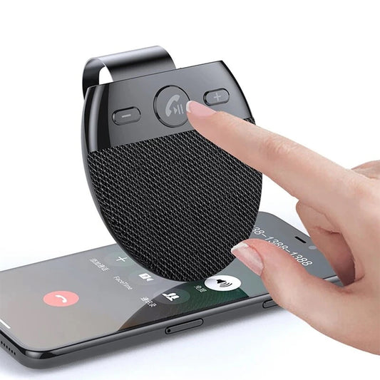 Rechargeable Wireless Handsfree Sun Visor Car Speakerphone_0