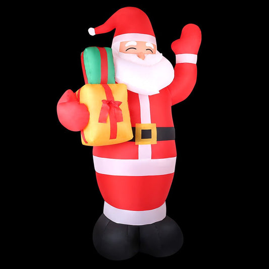 2.4M Christmas Inflatables Santa Xmas Light Decor LED Airpower - Direct On Sale