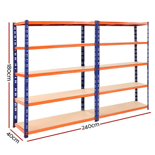 2.4MX1.8M Storage Rack for Garage Industrial Shelving Racking Storage Shelve - Direct On Sale