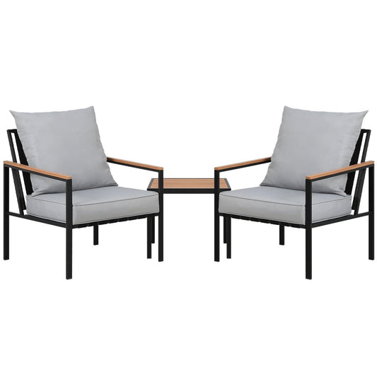 3pcs Outdoor Lounge Setting Bistro Set Chairs Table Patio - Direct On Sale