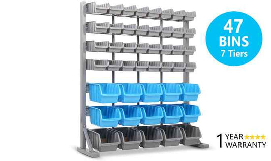 47 Bin Storage Rack Industrial Shelving - Direct On Sale
