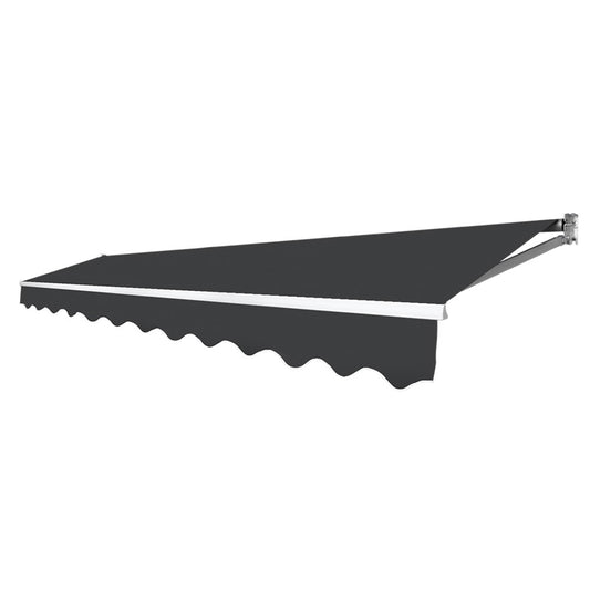 Folding arm awning with powder-coated aluminium frame