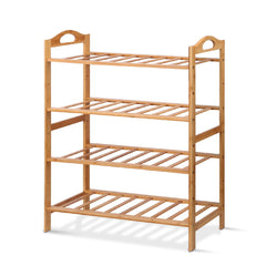 Bamboo Shoe Rack Wooden Stand