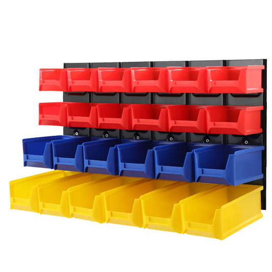 24 Bin Wall Mounted Rack