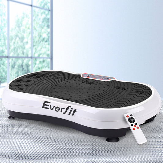 Vibration Exercise Machine Plate Platform Body Shaper Home Gym Fitness White