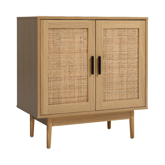 Rattan Buffet Sideboard Cabinet Kitchen Cupboard Storage