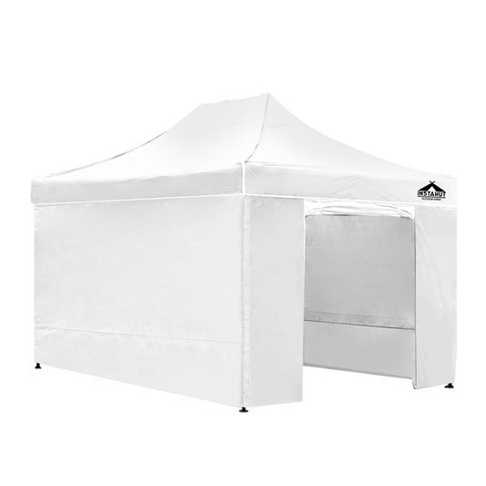 Gazebo Pop Up Marquee 3x4.5m Folding Wedding Tent Gazebos Shade White
