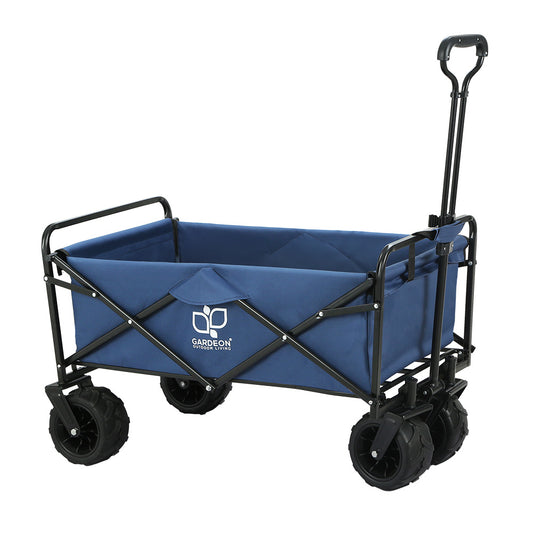 Extra Large Foldable Wagon Cart Trolley Cart for Beach Outdoor Garden 120KG