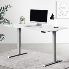 Standing Desk Motorised Height Adjustable Sit Stand Computer Table Office 120cm