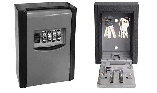 Outdoor Wall Mounted Key Safe Box Travel 4 Digit Secure Lock