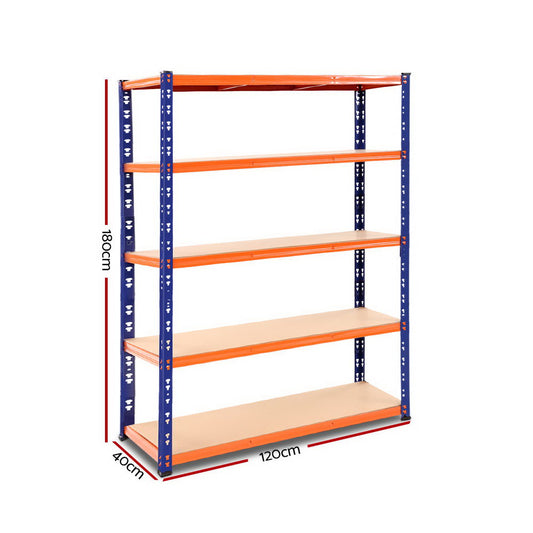 Heavy-Duty 4-Tier Storage Rack – 1.8M Warehouse Racking Shelving Storage Shelf Garage Shelves Rack Steel