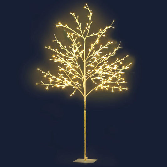 Optic Fiber 1.5M LED Christmas Branch Tree 304 LED Xmas Warm White