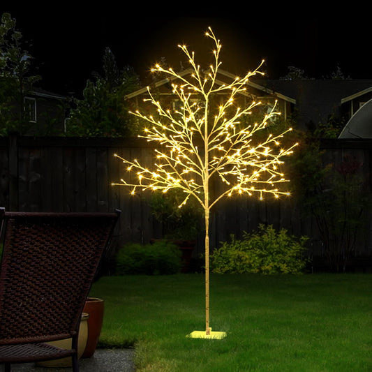 Optic Fiber 1.5M LED Christmas Branch Tree 304 LED Xmas Warm White
