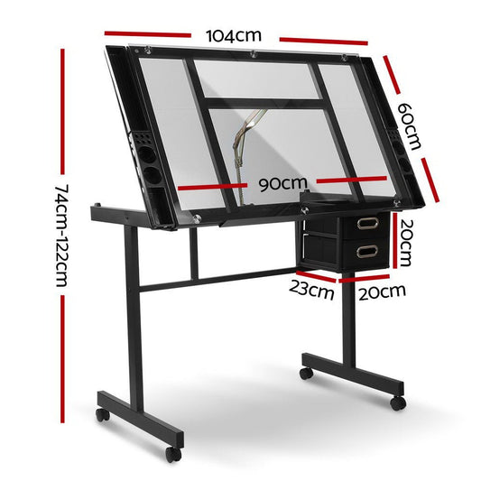 Adjustable Drawing Desk - Black and Grey - Direct On Sale