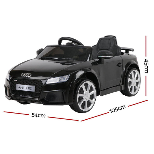 Audi Licensed TT RS Black Kids Ride On Car - Direct On Sale