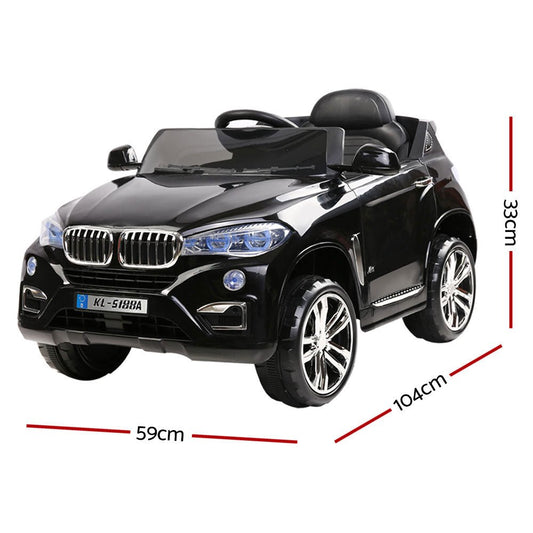 BMW X5 Inspired Electric 12V Black Kids Ride On Car - Direct On Sale