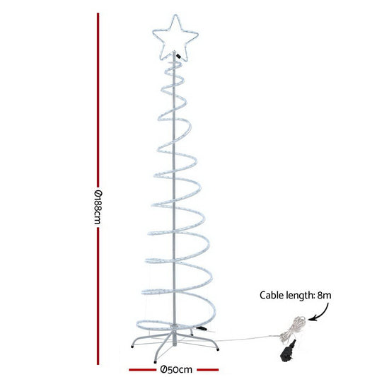 Christmas LED Motif Light 1.88M Tree Waterproof Colourful - Direct On Sale