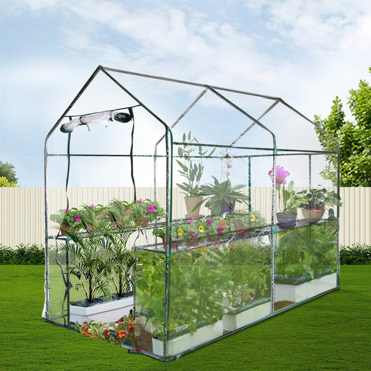 Greenhouse Garden Shed Green House 1.9X1.2M - Direct On Sale