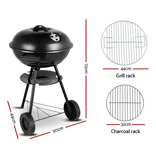 Grillz Charcoal BBQ Smoker Drill Outdoor Camping Patio Barbeque Steel Oven - Direct On Sale
