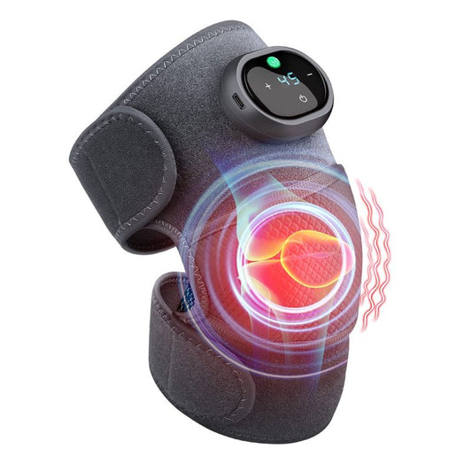 Heated Knee Brace Wrap with Massager for Pain Relief - Type C Rechargeable - Direct On Sale