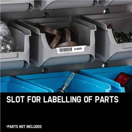 Wall Mounted Tool Parts Storage Bin Rack - 44 PCS Industrial Shelving - Direct On Sale