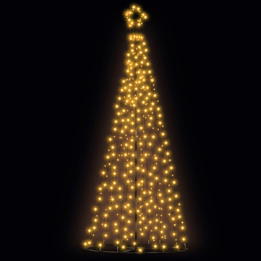 Jingle Jollys Solar Christmas Tree 3.6M LED Xmas Tree 8 Light Modes Warm White - Direct On Sale