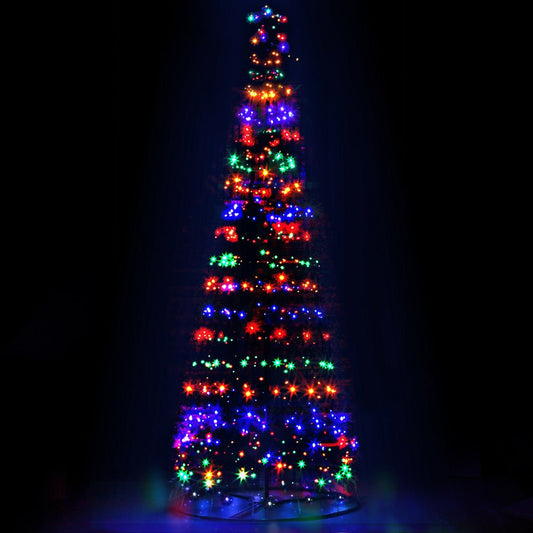 Jingle Jollys Solar Power Christmas Tree 3.6M 400 LED Xmas Trees 8 Light Modes - Direct On Sale