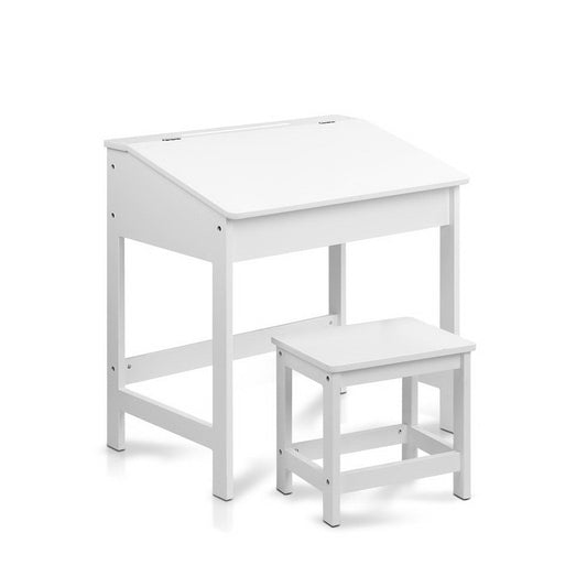 Kids Table Chairs Set Children Drawing Writing Desk Storage Toys Play - Direct On Sale