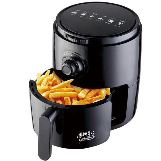 Kitchen Couture Air Fryer Healthy Food No Oil Cooking Recipe 3.4L Capacity Black - Direct On Sale
