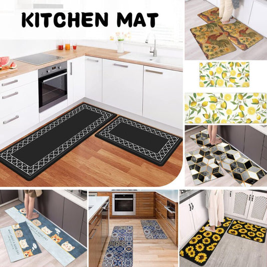Kitchen Mat Non - Slip Waterproof Anti - Oil Home Door Floor Rug Carpet Easy Clean - Direct On Sale
