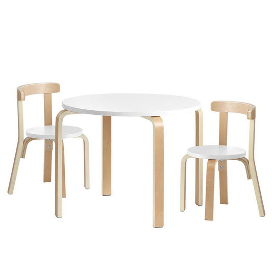 Nordic Kids Table Chair Set 3PC Desk Activity Study Play Children Modern - Direct On Sale