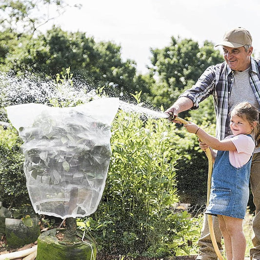 Reusable Plant Fruit Protect Drawstring Net Bag Mesh Insect Pest Barrier - Direct On Sale