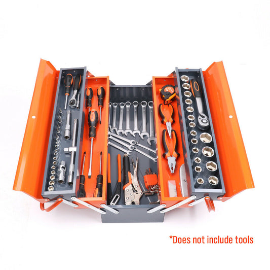 Portable Steel Toolbox - 5 Tray