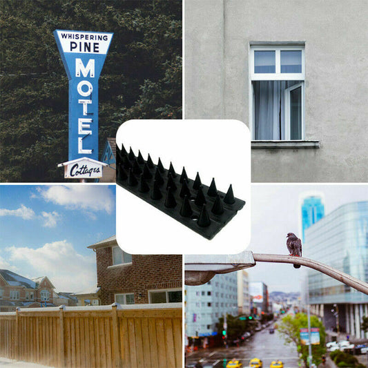 5.4m/10.8m Bird Spikes Human Cat Possum Mouse Pest Control Spiked Fence Garden