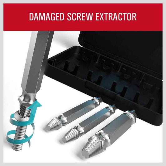 4PC Damaged Screw Extractor Drill Bits - Direct On Sale