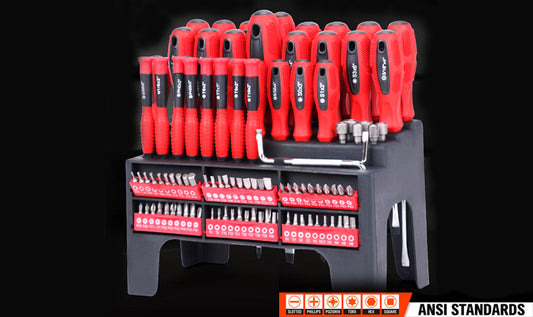 100Pc Magnetic Screwdriver Set