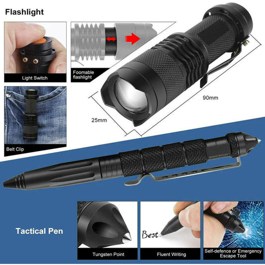 Tactical Emergency Survival Kit Outdoor Sports Hiking Camping SOS Tool Equipment - Direct On Sale