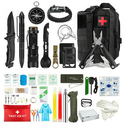 Tactical Emergency Survival Kit Outdoor Sports Hiking Camping SOS Tool Equipment - Direct On Sale