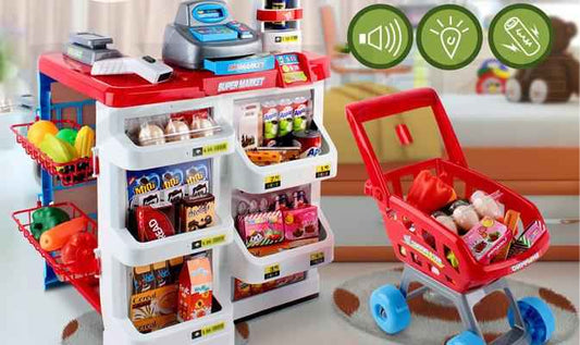 Supermarket Pretend Play Set - 24Pcs - Direct On Sale