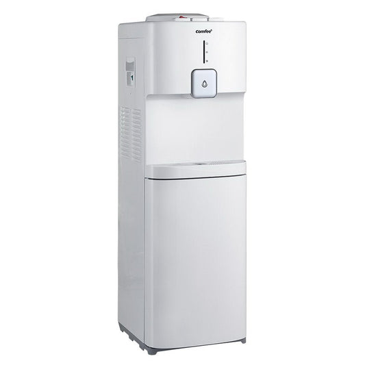 Water Dispenser 20L Cooler Hot Cold Taps Purifier Stand 20L Cabinet White - Direct On Sale