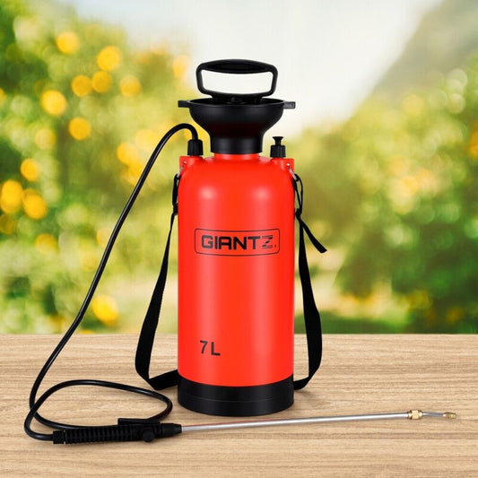 Weed Sprayer Pressure 7L Shoulder Pesticide Spray Bottle Farm Garden - Direct On Sale