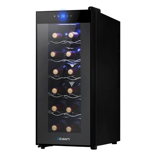 Wine Cooler 12 Bottle Thermoelectric Fridge Storage Chiller - Direct On Sale