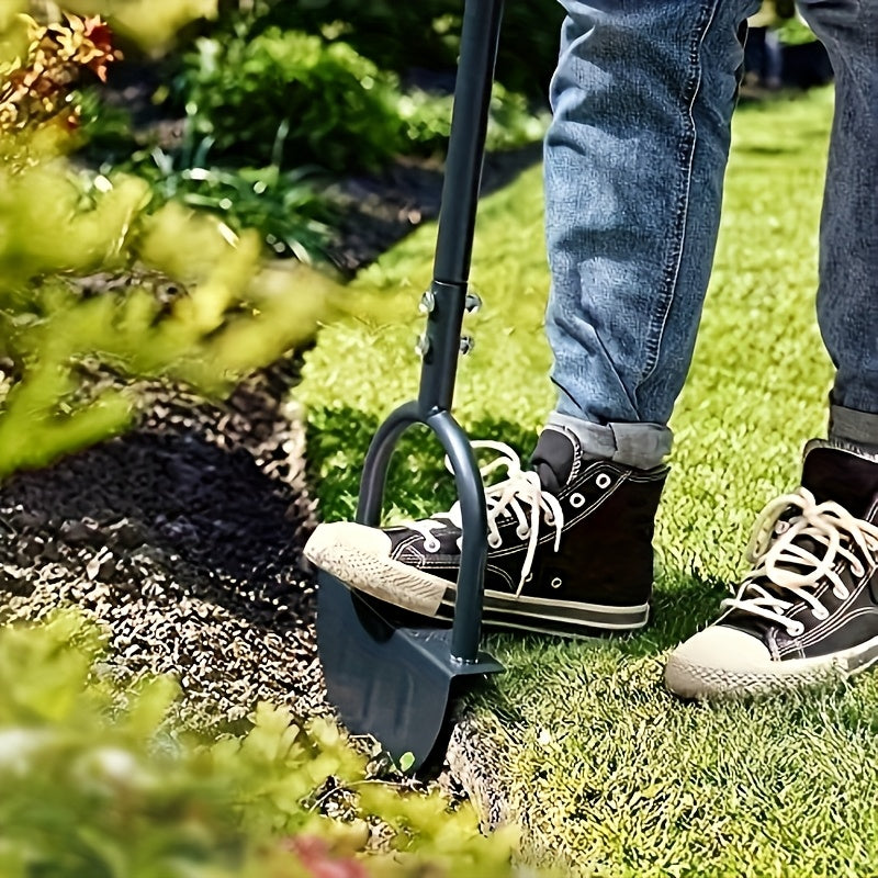 Long handle grip of the lawn edger