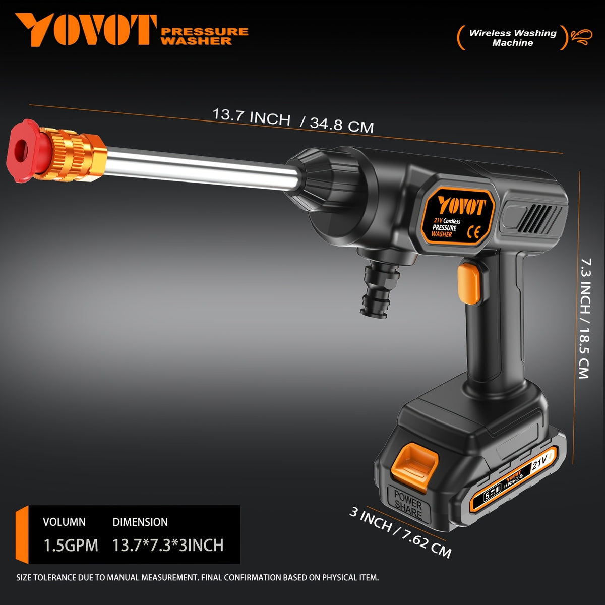 6-in-1 adjustable spray nozzle set