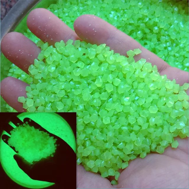 1000pcs Luminous Sand Glow In Dark Stone Pebble Garden Yard Outdoor Path Lawn Decoration Fish Tank Aquarium Home DIY Decor 3 - 5mm - Direct On Sale