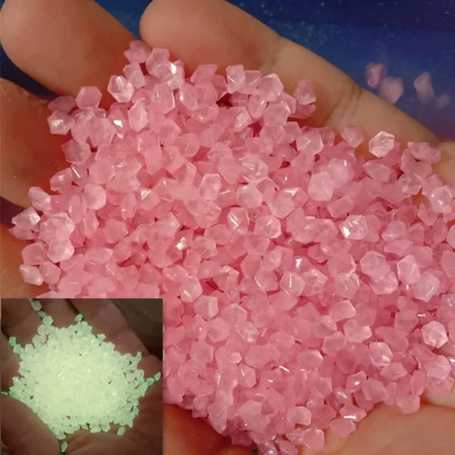 1000pcs Luminous Sand Glow In Dark Stone Pebble Garden Yard Outdoor Path Lawn Decoration Fish Tank Aquarium Home DIY Decor 3 - 5mm - Direct On Sale