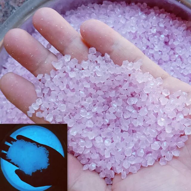 1000pcs Luminous Sand Glow In Dark Stone Pebble Garden Yard Outdoor Path Lawn Decoration Fish Tank Aquarium Home DIY Decor 3 - 5mm - Direct On Sale