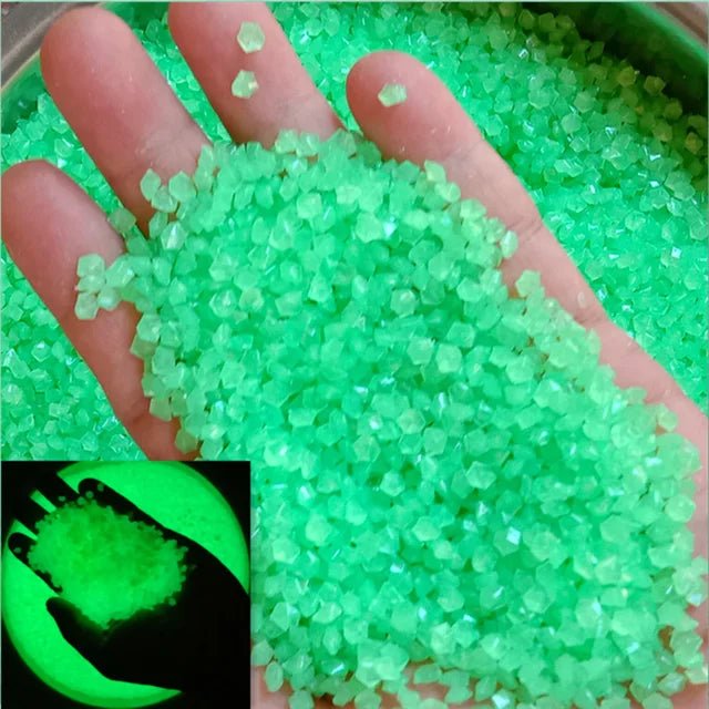 1000pcs Luminous Sand Glow In Dark Stone Pebble Garden Yard Outdoor Path Lawn Decoration Fish Tank Aquarium Home DIY Decor 3 - 5mm - Direct On Sale
