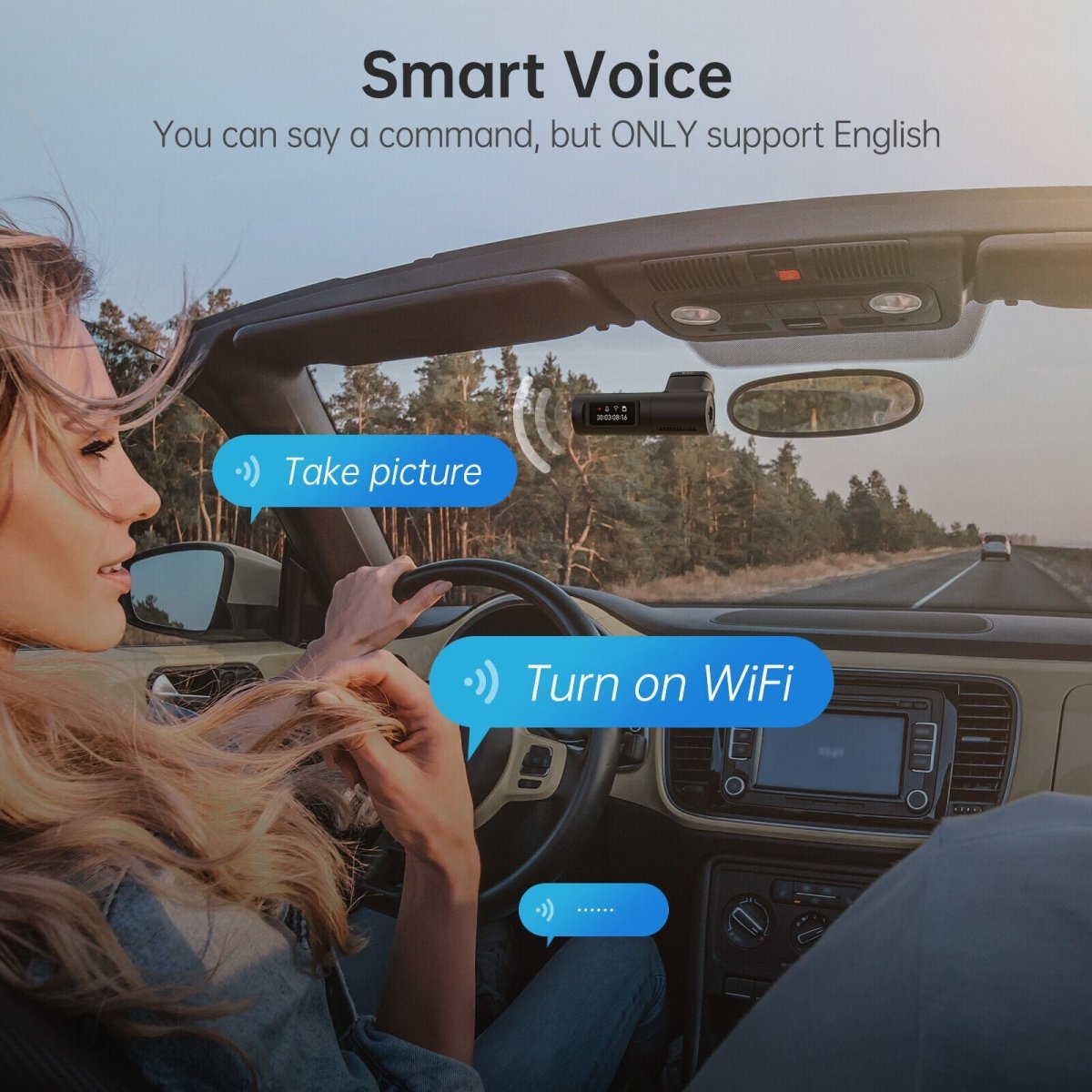 1080P FHD Camera WiFi Loop Record Night Vision G - Sensor Dash Cam M330 - Direct On Sale