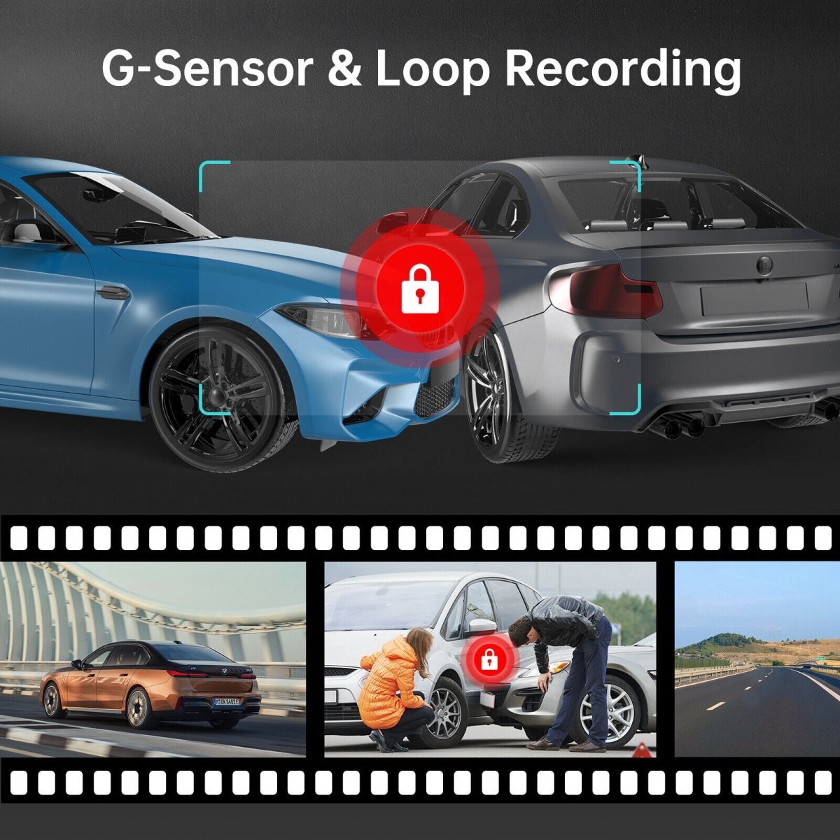 1080P FHD Camera WiFi Loop Record Night Vision G - Sensor Dash Cam M330 - Direct On Sale